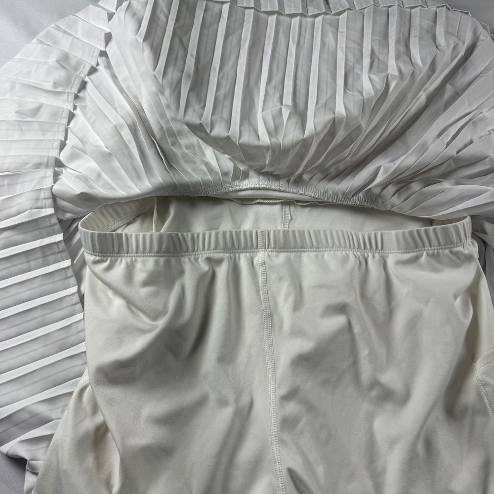 All in Motion White Pleated Athletic Dress with Built-in Shorts XL 214090966 - Picture 8 of 10